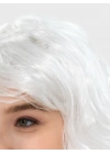 Beyaz Renk Kahküllü Dalgalı Uzun Parti Peruğu