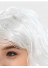 Beyaz Renk Kahküllü Dalgalı Uzun Parti Peruğu