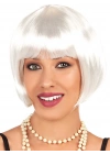 Beyaz Renk Parti Peruğu Kısa Küt Saç