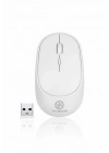 ®  Beyaz Renkli Ergonomik Sessiz Kablosuz Mouse – USB Alıcılı, Ofis ve Oyun İçin Konforlu Bilgisayar Faresi MS6310
