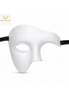Beyaz Yarım Erkek Maske – Phantom Parti & Balo Maskesi