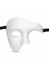 Beyaz Yarım Erkek Maske – Phantom Parti & Balo Maskesi
