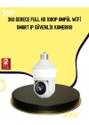 ® 1080P Görüntü Kaliteli Wi-Fi Ampul Tipi Güvenlik Kamerası