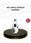 1080P WiFi Ampul Kamera Uzaktan Erişimli Hareket Sensörlü Gece Görüşlü