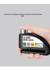 ® 110 dB Alarmlı Disk Fren Kilidi Su Geçirmez Çelik Gövde Motosiklet Güvenlik