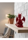 ® 12 cm Kırmızı Ejderha Figürü Koleksiyonluk Dekoratif Biblo