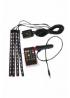 ® 12 Ledli RGB Işıklı Araç Içi Ayak Altı Led Oto Ampul Kumandalı 7 Renk