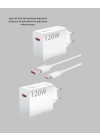 ® 120W Ultra Hızlı Şarj Adaptörü USB-C Destekli Güçlü Şarj Teknolojisi