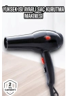 ® 2200 Watt Profesyonel Saç Kurutma Makinesi Güçlü ve Dayanıklı Tasarım