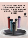 ® 250ml LED Ekranlı Paslanmaz Çelik Akıllı Termos