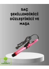 ® 2’si 1 Arada Saç Düzleştirici ve Maşa – 5 Isı Seviyesi, Seramik Kaplama, Döner Kablolu Ergonomik Tasarım