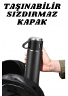 ® 3 Bardaklı Termos Seti Anneler Gününe Özel Hediye Taşınabilir Sızdırmaz Isı Koruyucu