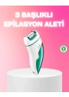 ® 3 in 1 Epilatör Metal Başlıklı IPX5 Su Geçirmez 90 Dakika Şarjlı Epilasyon Cihazı