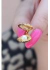® 316L Çelik Gold Renk Açılır Midye Model Kadın Kolye