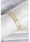 ® 316L Çelik Gold Renk Labirent Model Kadın Bileklik