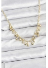 ® 316L Çelik Zincir Gold Renk Kadın Kolye