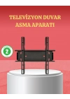 ® 32-42 İnç TV Askı Aparatı Kolay Kurulum Düz ve Kompakt Tasarım