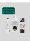 ® 360° Full HD Wi-Fi Akıllı Ampül Kamera Gece Görüşlü