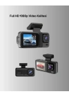 ® 360° Kapsama Sahip Full HD Araç Kamerası 3’lü Kayıt Gece Görüşlü DashCam