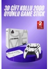 ® 3D 4K HD 2.4G Game Stick 4K Ultra Hd Oyun Konsolu Çift Kollu