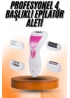 ® 4 Başlıklı Bakım Cihazı Epilatör Tüy Alma Makinesi Topuk Törpüsü
