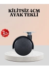 ® 4 cm Çap Kilitsiz Tekerlek Ayağı Tekli Hafif Mobilyalar İçin
