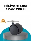 ® 4 cm Kilitsiz Masa Ayağı Tekli Sessiz ve Akıcı Hareket