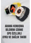 ® 45 MM Gri Kasa Ultra Akıllı Saat Sesli Görüşme, Sağlık Takibi, Suya Dayanıklı