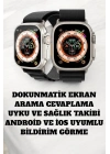 ® 49MM Ekranlı, Kan Basıncı ve Adımsayar Özellikli Bluetooth Akıllı Saat