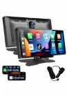 ® 4K 10.2 İnç Çift Kameralı Araç Multimedya Ekranı CarPlay Kablosuz Tüm Cihazlara Uyumlu