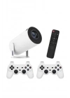 ® 4K Wireless Çift Kollu Kumandalı Oyun Projeksiyonu Retro Video Oyunu