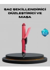 ® 5 Kademeli Seramik Saç Düzleştirici – Düz ve Kıvırcık Mod, 26 mm Plaka, Profesyonel Saç Şekillendirme