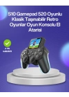 ® 500 Oyunlu Nostaljik El Tipi Oyun Konsolu, Taşınabilir Şarjlı Cihaz, Renkli Ekran ve TV Destekli