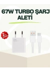 ® 67 Watt Güçlü Çift Turbo Şarj Aleti iPhone 13 14 15 Pro Max Uyumlu