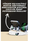 ® 7 Kordonlu Akıllı Saat Ve Aynalı Bluetooth Kulaklık Powerbank Dijital Göstergeli
