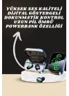 ® 7 Kordonlu Akıllı Saat Ve Aynalı Bluetooth Kulaklık Powerbank Dijital Göstergeli