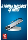 ® 8 Port Çoklayıcı Macbook Ile Uyumlu Çoğaltıcı Type-C dönüştürücü TF SD kart