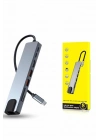 ® 8 Portlu Macbook Çevirici Type C Hub  SD TF USB Çoğaltıcı Ethernet