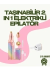 ® 8000 RPM Taşınabilir Epilatör – Kaş Düzeltici ve Dudak Epilatörlü Pille Çalışan