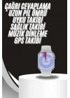 ® Akıllı Saat Gümüş Kasa Bluetooth Kulaklık Hediyeli Çok Fonksiyonlu İkili Set