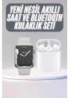 ® Akıllı Saat Kulaklık Hediyeli Uyku ve Sağlık Takibi Yapabilen Uzun Ömürlü