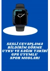 ® Akıllı Saat Nabız Ölçebilen Adımsayar Kalori Hesaplama Tema Değiştirme GPS Uyumlu
