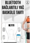 ® Akıllı Tartı Dijital Baskül Yağ Su Kas Vücut Kitle Kilo Ölçer Tartı