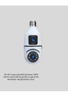 Ampul Tipi WiFi Kamera 2MP Lensli Full HD Görüntü ve Akıllı Hareket Algılama