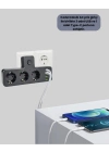 ® Anahtarlı Çoklu Priz 3 USB 1 Type-C Hızlı Şarj Destekli