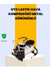 ® Araç Çakmak Girişli Metal Hava Kompresörü 10A Güçlü Motor