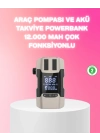 ® Araç Hava Pompası ve Akü Takviye Powerbank 12.000 mAh Çok Fonksiyonlu