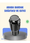 ® Araç İçi Akıllı Bardaklık Isıtıcı Soğutucu Dijital Ekranlı