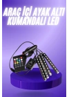 ® Araç İçi Ayak Altı 12li Şerit Led Işık Uzaktan Kumandalı RGB Işıklı Ses ve Müziğe Duyarlı