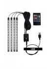 ® Araç Içi Aydınlatma Kumandalı 12 Led Ayak Altı Led Ambiyans Işığı Sese Duyarlı Kumandalı